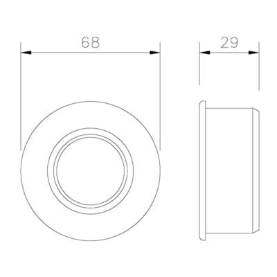Solvent Weld Soil Boss Adaptor Black - All Colours - Floplast Drainage