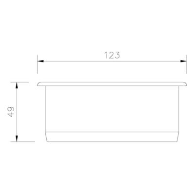Ring Seal Soil Socket Plug - 110mm Black - Floplast Drainage