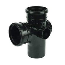 Load image into Gallery viewer, Ring Seal Soil Access Branch - 92.5 Degree X 110mm Black - Floplast Drainage
