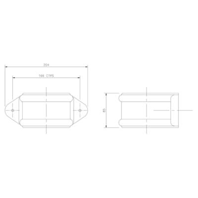 Ring Seal Soil Pipe Clip - 110mm Cast Iron Effect - Floplast Drainage