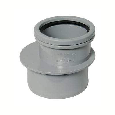 Ring Seal Soil Reducer - 110mm X 82mm Grey - Floplast Drainage