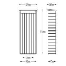 Load image into Gallery viewer, Forest Shiplap Pent Tall Garden Store - Pressure Treated - Forest Garden
