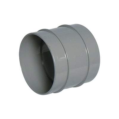 Solvent Weld Soil Coupling Double Socket - 110mm Olive Grey