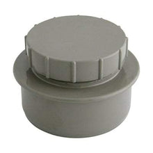 Load image into Gallery viewer, Solvent Weld Soil Screwed Access Cap - 110mm Olive Grey - Floplast Drainage
