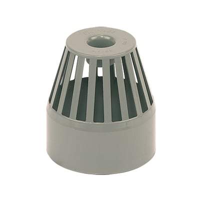 Solvent Weld Soil Vent Terminal - 110mm Olive Grey