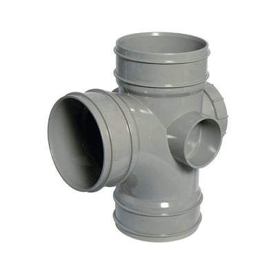 Floplast Solvent Weld Soil Access Branch - 92.5 Degree x 110mm