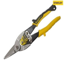 Load image into Gallery viewer, Yellow Aviation Snips Straight Cut 250mm (10in) - Stanley
