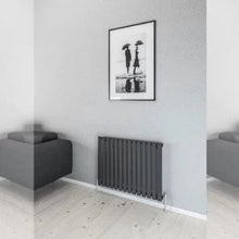 Load image into Gallery viewer, Moda Horizontal Aqua Steel Radiator (Single) - All Sizes - Aqua
