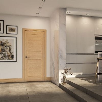 Seville Prefinished Oak Internal Door - All Sizes - Deanta