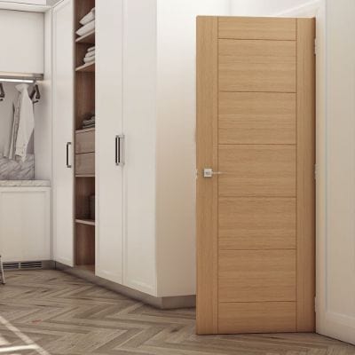 Seville Prefinished Oak Internal Door - All Sizes - Deanta