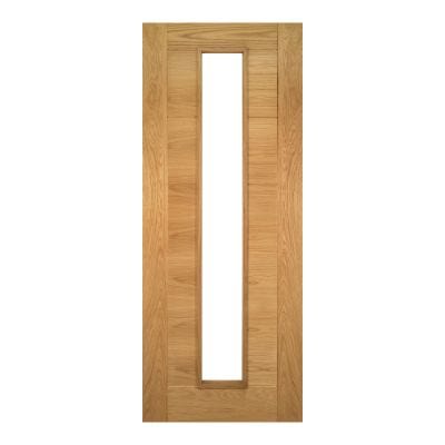 Seville Prefinished Oak Glazed (1 Light) Internal Door - All Sizes - Deanta