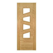 Load image into Gallery viewer, Seville Prefinished Oak Glazed (4 Light/Slanted) Internal Door - All Sizes - Deanta
