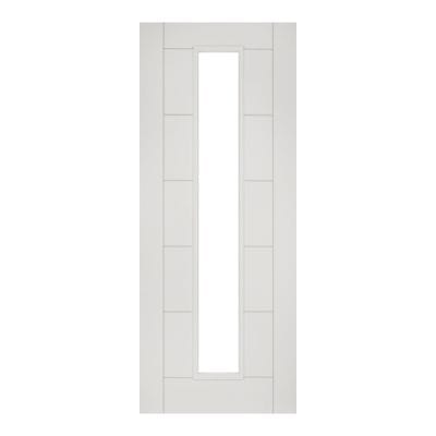 Seville White Primed Glazed (1 Light) Internal Door - All Sizes - Deanta