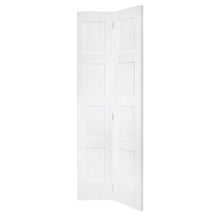 Load image into Gallery viewer, Shaker 4 Panel Bi-Fold Internal White Primed Door - XL Joinery
