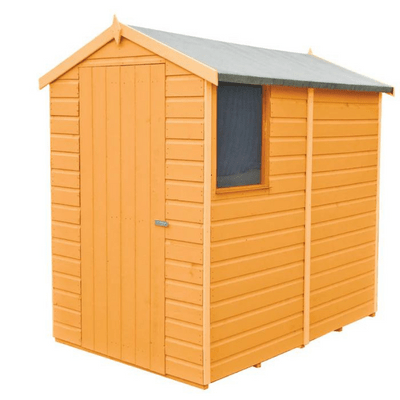 Shiplap 6ft x 4ft Single Door Apex Shetland Shed - Shire