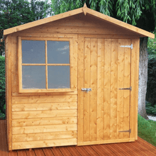 Load image into Gallery viewer, Shiplap 7ft x 7ft Single Door Apex Abri Shed w/ Window - Shire
