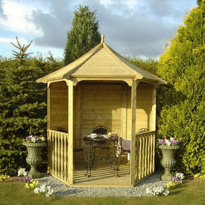 Pressure Treated Arbour - 7 x 6 - Shire