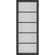 Load image into Gallery viewer, Shoreditch Black Prefinished Glazed Internal Door - All Sizes - Deanta
