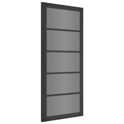 Shoreditch Black Prefinished Tinted Glaze Internal Door - All Sizes - Deanta