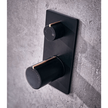 Load image into Gallery viewer, Velar Concealed 2-Way Matt Black Shower Valve - Aqua
