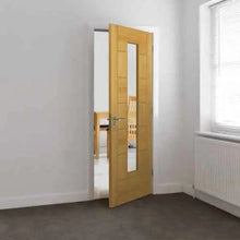 Load image into Gallery viewer, Sirocco Oak Pre-Finished Glazed Internal Door - All Sizes - JB Kind
