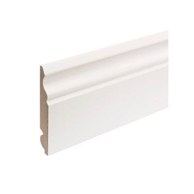 Skirting Board MDF Painted Truprofile Torus/Ogee - 18mm x 119mm x 4.4m - Build4less