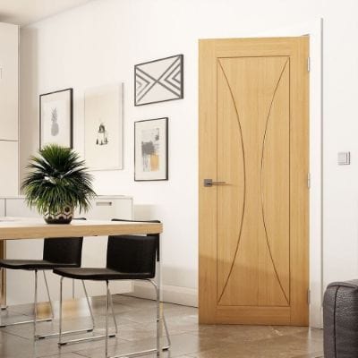 Sorrento Prefinished Oak Internal Fire Door FD30 - All Sizes - Deanta