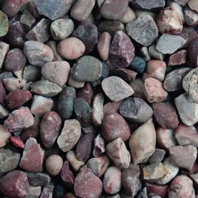 14mm - Staffordshire Pink Gravel Chippings - 850kg Bag - Build4less