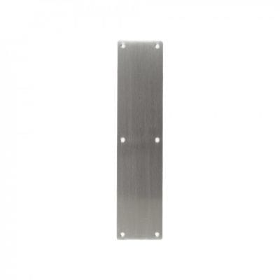 Push Plate Satin Stainless Steel - 350mm x 80mm x 1.2mm - Deanta