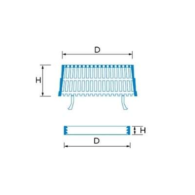 Sump Flange Outlet Leaf Guard - Ryno Roofing