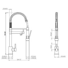 Load image into Gallery viewer, Kitchen Mixer w/ Swivel Spout and Directional Spray - Ellsi
