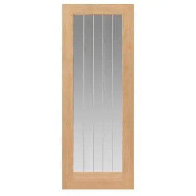 Cottage Thames Oak 1 Light Panel Glazed Internal Door - All Sizes - JB Kind