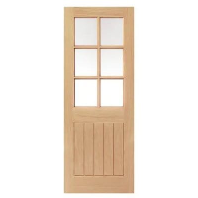 Cottage Thames Oak 6 Light Glazed Internal Door - All Sizes - JB Kind