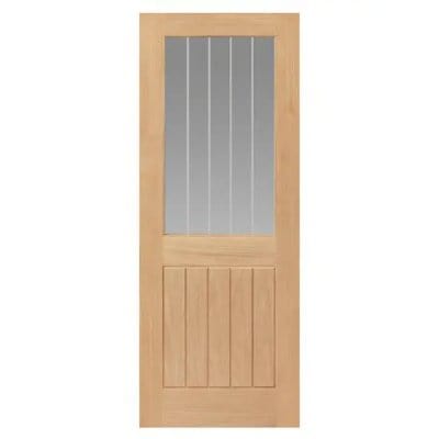 Cottage Thames Oak 1/2 Light Glazed Internal Door - All Sizes - JB Kind