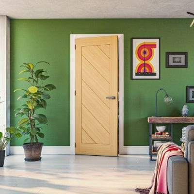 Torino Prefinished Oak Internal Door - All Sizes - Deanta