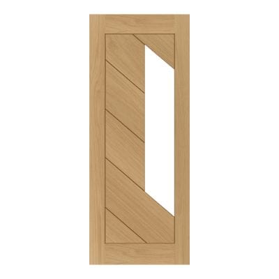 Torino Prefinished Oak Glazed Internal Door - All Sizes - Deanta