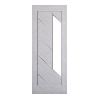 Torino Light Grey Ash Glazed Internal Door - All Sizes - Deanta