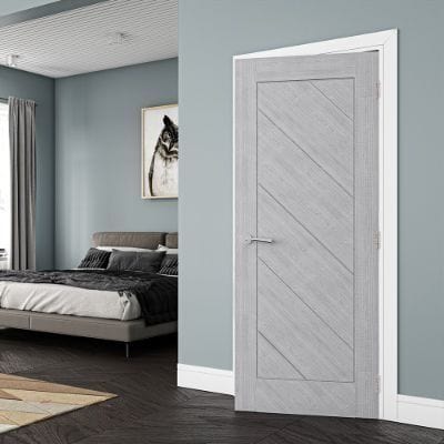 Torino Light Grey Ash Internal Door - All Sizes - Deanta