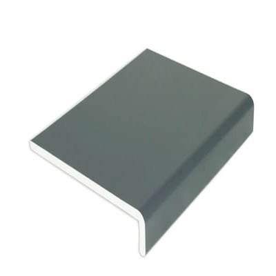 Cover Board Box End Anthracite Grey Woodgrain - Floplast Fascia Board