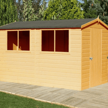 Load image into Gallery viewer, Premium Handmade Single Door Lewis Shed w/ Windows - All Sizes - Shire
