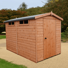 Load image into Gallery viewer, Security Single Door Premium Handmade Shed w/ Windows - All Sizes - Shire
