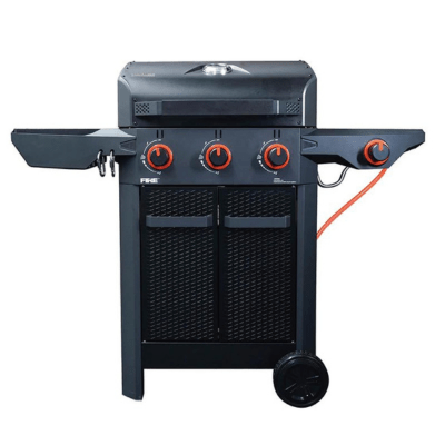 Fire 3B Cart BBQ with Side Burner - Halmo