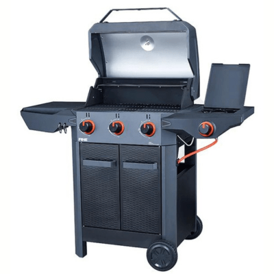Fire 3B Cart BBQ with Side Burner - Halmo