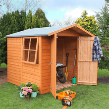 Load image into Gallery viewer, Overlap Double Door Apex Shed - All Sizes - Shire
