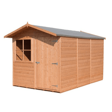 Load image into Gallery viewer, Shiplap 7ft x 10ft Single Door Apex Barraca Shed w/ Window - Shire
