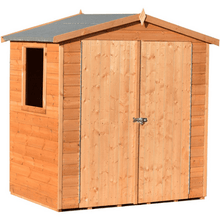 Load image into Gallery viewer, 4ft x 6ft Double Door Premium Handmade Lewis Shed w/ Windows - Shire
