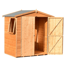 Load image into Gallery viewer, 4ft x 6ft Double Door Premium Handmade Lewis Shed w/ Windows - Shire
