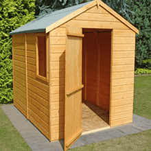 Load image into Gallery viewer, Shiplap Single Door Apex Shed w/ Window - All Sizes - Shire
