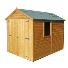 Load image into Gallery viewer, Shiplap Double Door Apex Warwick Shed w/ Window - All Sizes - Shire
