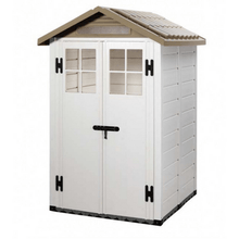 Load image into Gallery viewer, Double Door Tuscany Evo 120 PVC Shed w/ Windows - All Sizes - Shire
